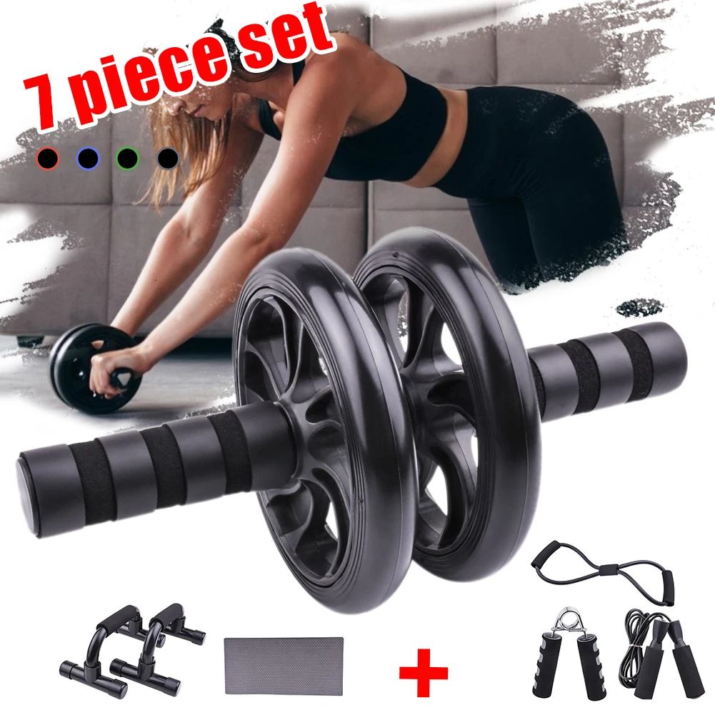 7Pcs Abdominal Wheel Ab Roller Set with Push Up Bars Jump Rope Grip Strengthener Home Exercise Gym Fitness Muscle Trainer
7Pcs Abdominal Wheel Ab Roller Set with Push Up Bars Jump Rope Grip Strengthener Home Exercise Gym Fitness Muscle Trainer