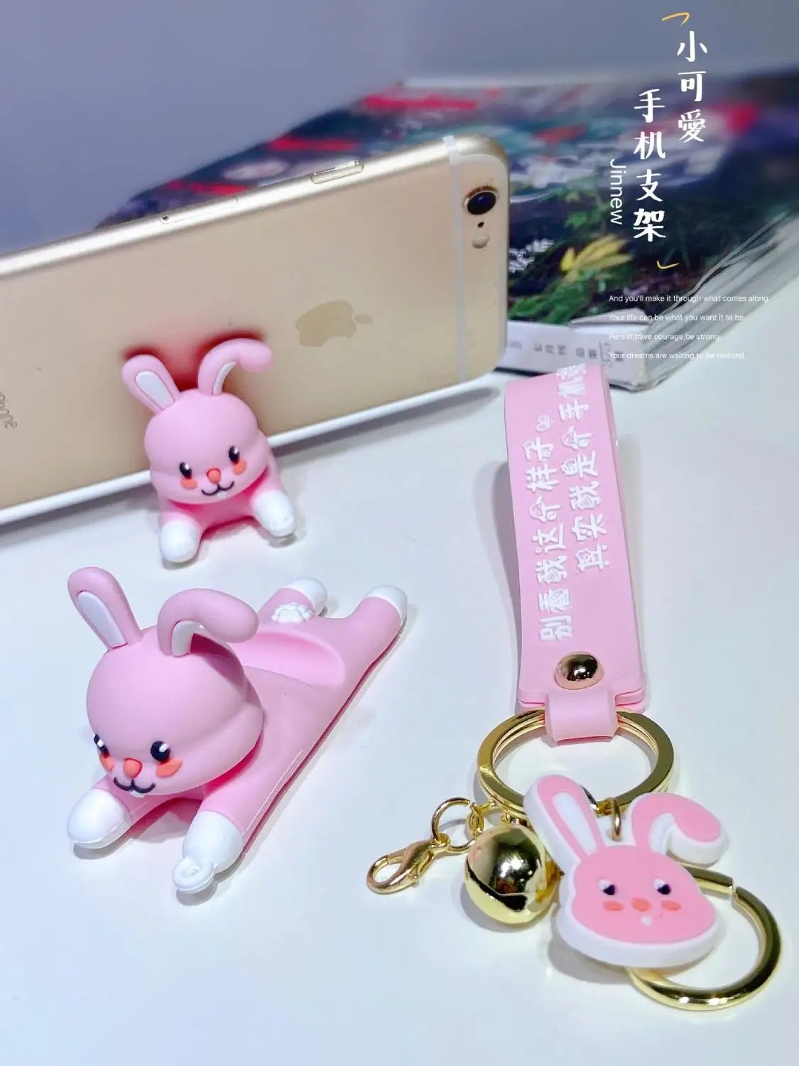 Frog rabbit cat Panda Bear glue dripping cartoon key chain creative mobile phone holder dual purpose key chain bag pendant
Frog rabbit cat Panda Bear glue dripping cartoon key chain creative mobile phone holder dual purpose key chain bag pendant