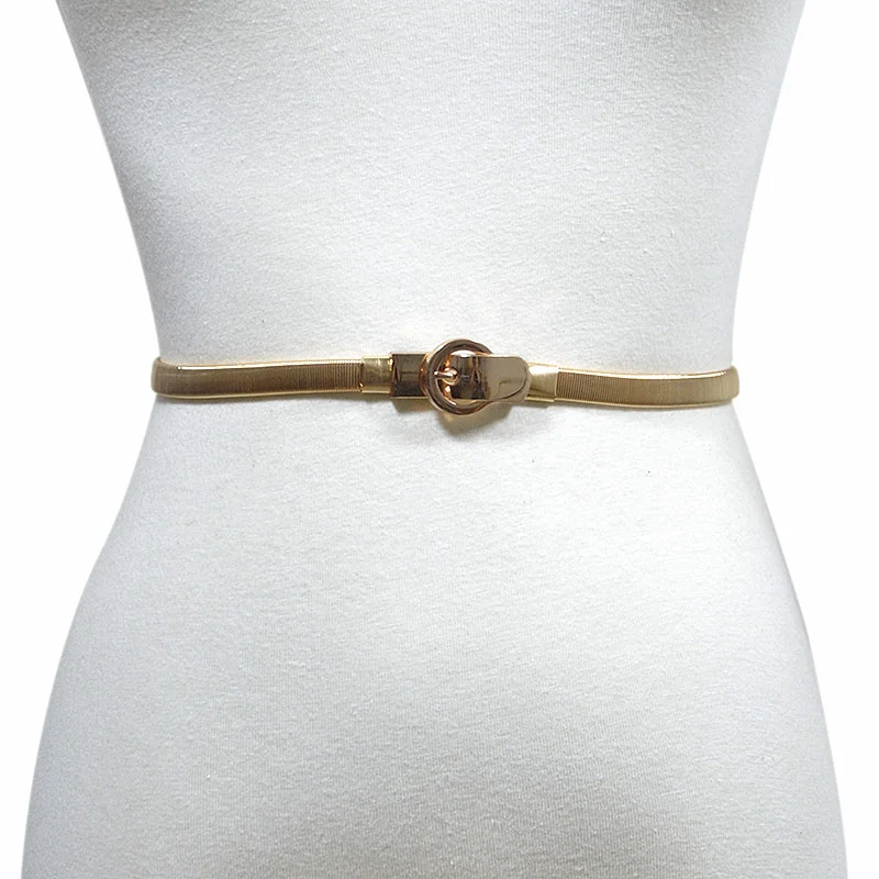 Women round Button Design Belt Metal Cummerbund Clasp Front Stretch Waistband Gold Silver elastic Waist Belt Chain Belt
Women round Button Design Belt Metal Cummerbund Clasp Front Stretch Waistband Gold Silver elastic Waist Belt Chain Belt
