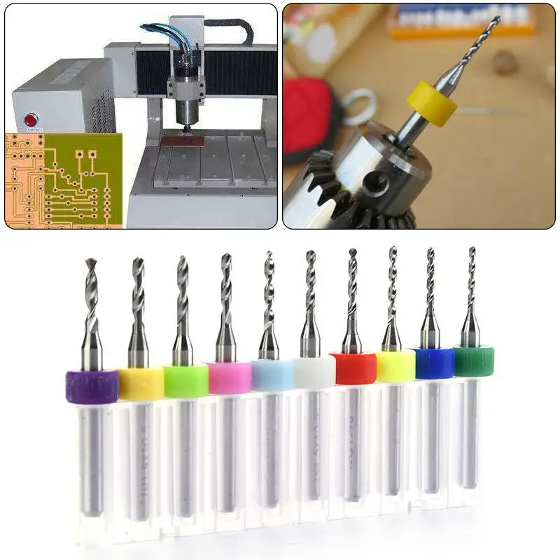 10pcs Mini PCB Drill Bits Circuit Board Plastic Metalworking Wooden Fiberboard Processing Power Drill Bits
10pcs Mini PCB Drill Bits Circuit Board Plastic Metalworking Wooden Fiberboard Processing Power Drill Bits
