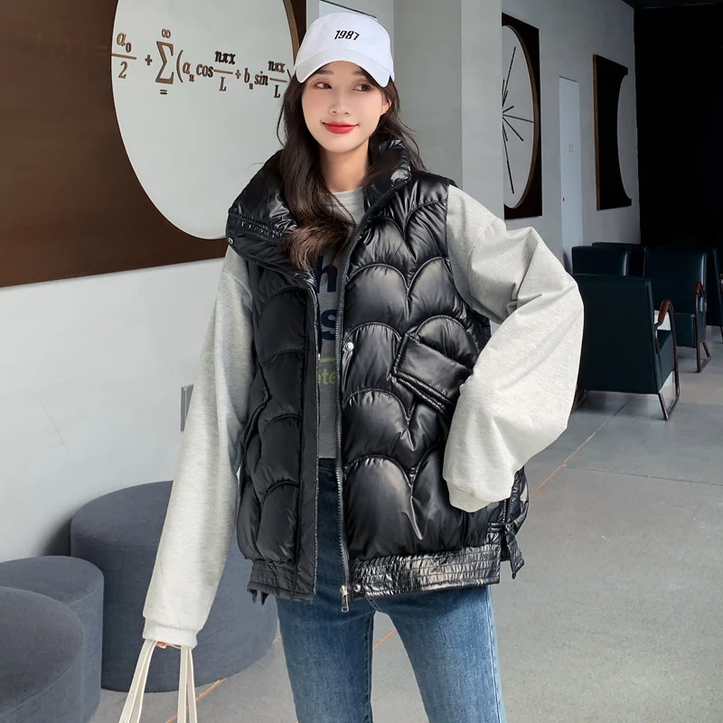 Fitaylor Autumn Winter Women Cotton Vest Loose Fit Stand Collar Sleeveless Jacket Casual Short Cotton Padded Warm Waistcoat
Fitaylor Autumn Winter Women Cotton Vest Loose Fit Stand Collar Sleeveless Jacket Casual Short Cotton Padded Warm Waistcoat