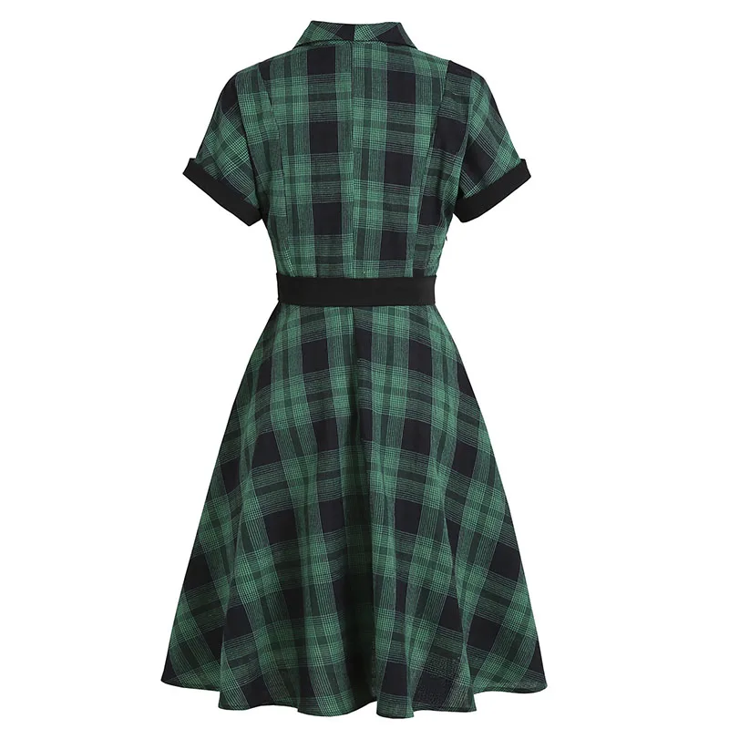 Retro British Plaid Long Dress Belt Button Shirt Skirt Fashion Casual Spring Women's Clothing 2021 New
Retro British Plaid Long Dress Belt Button Shirt Skirt Fashion Casual Spring Women's Clothing 2021 New