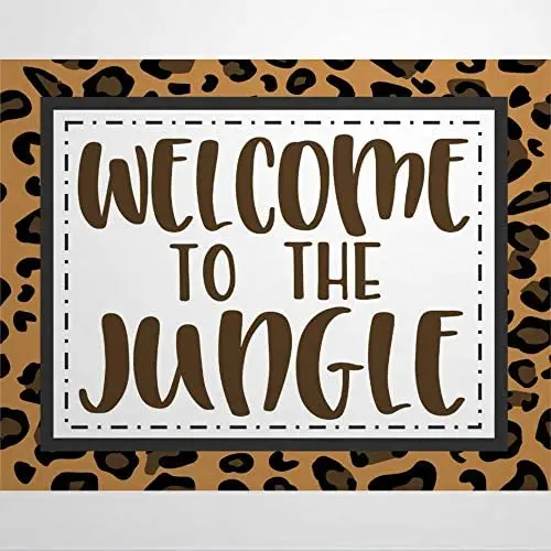Welcome to The Jungle Leopard Print Metal Wreath Sign Hard Working Mom Sign Metal Signs Wall Decor 12x18 inch
Welcome to The Jungle Leopard Print Metal Wreath Sign Hard Working Mom Sign Metal Signs Wall Decor 12x18 inch