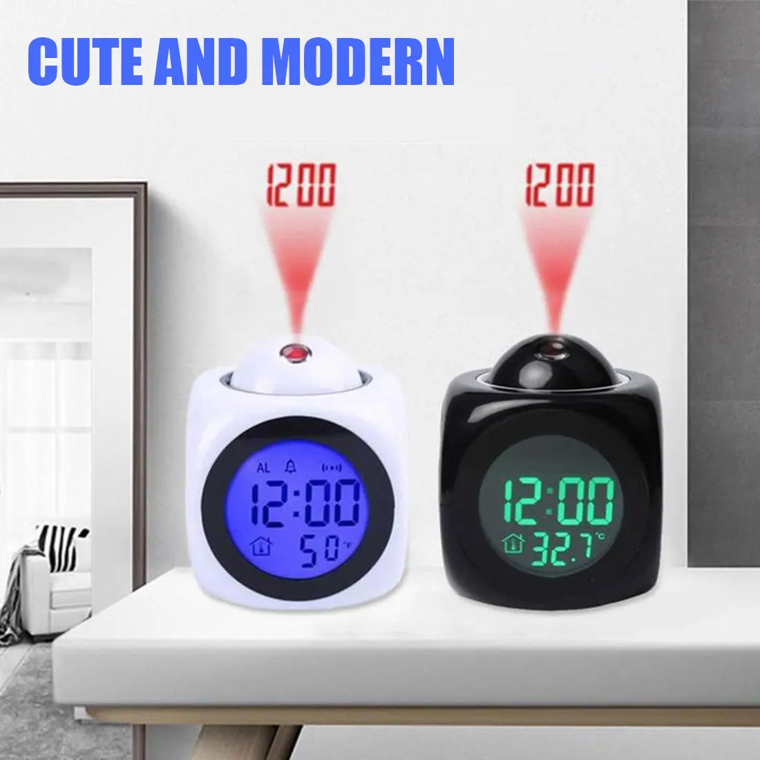 Led Digital Alarm Clock LED Projector Temperature Thermometer Desk Time Date Display Projection Calendar USB Charger Table Clock
Led Digital Alarm Clock LED Projector Temperature Thermometer Desk Time Date Display Projection Calendar USB Charger Table Clock