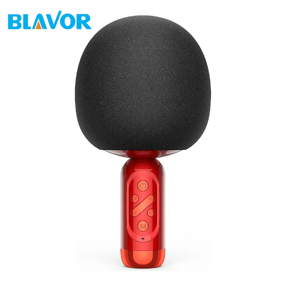 BLAVOR Y21 Magic Voice Karaoke Microphone With Speaker Wireless Bluetooth Handheld Portable Karaoke Microphone For KTV Party
BLAVOR Y21 Magic Voice Karaoke Microphone With Speaker Wireless Bluetooth Handheld Portable Karaoke Microphone For KTV Party