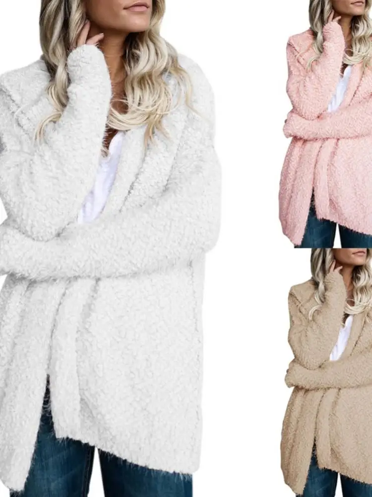 Autumn New Ladies Fashion All-Match Casual Work Long-Sleeved Fleece Cardigan Hooded Jacket
Autumn New Ladies Fashion All-Match Casual Work Long-Sleeved Fleece Cardigan Hooded Jacket