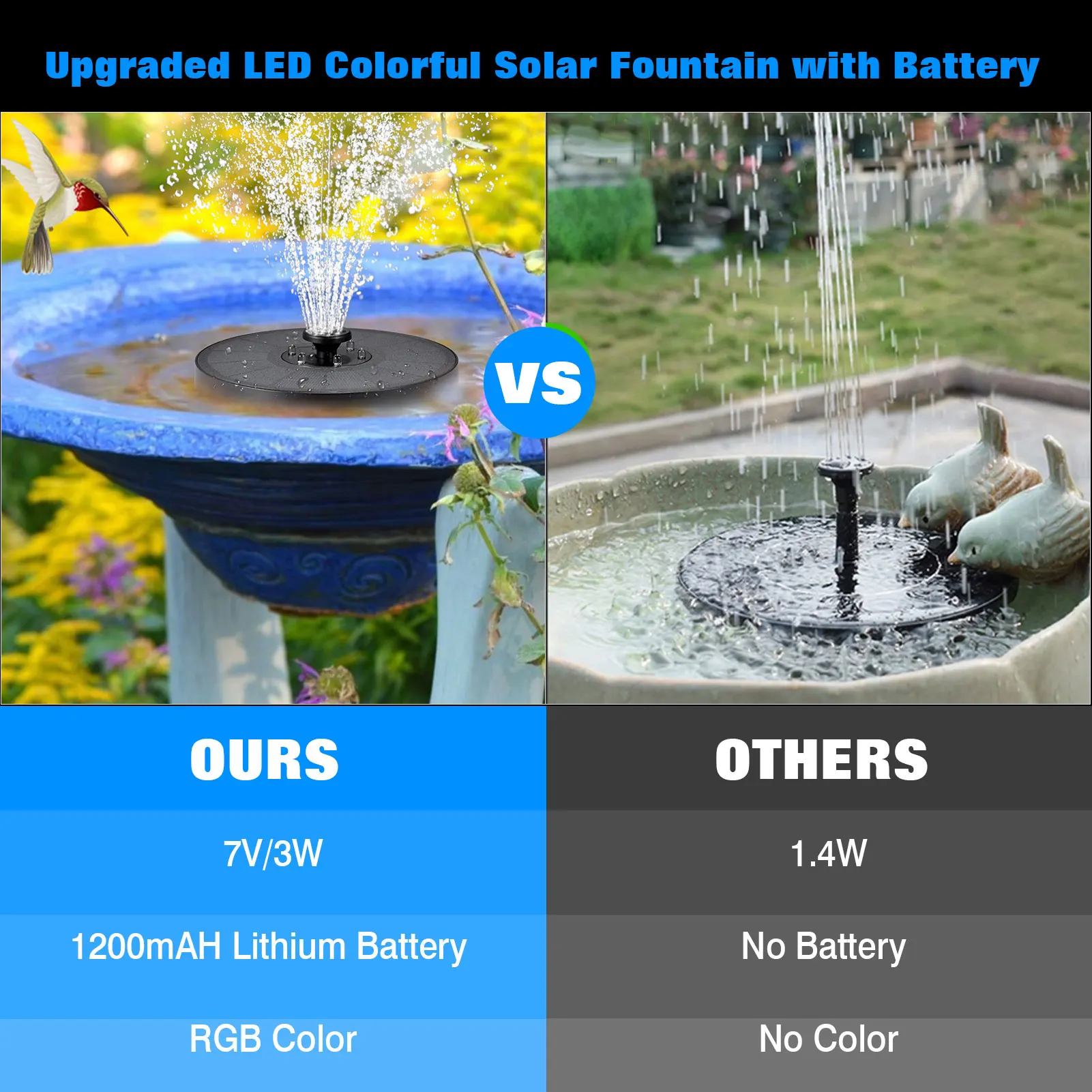 3W New Solar Fountain 6 Colorful LED Lights Swimming Pools Fountain With 7 Nozzles Garden Swimming Pool Decoration
3W New Solar Fountain 6 Colorful LED Lights Swimming Pools Fountain With 7 Nozzles Garden Swimming Pool Decoration