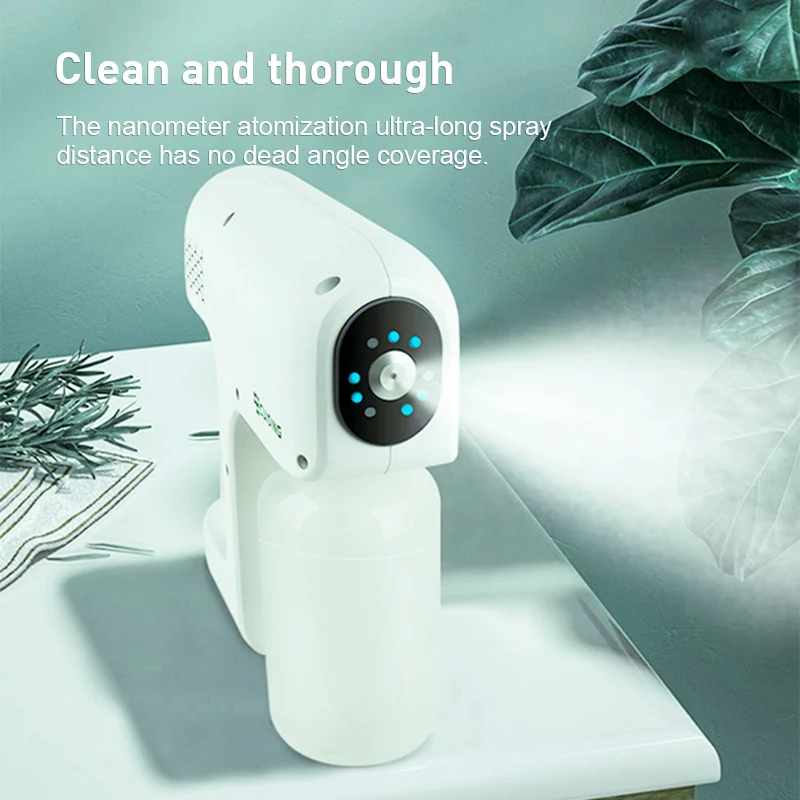 Nano Atomization Fogger Machine Cordless Blue Light Nano Battery Disinfection Gun Hair Nanos Steam Spray Guns Household Sprayer
Nano Atomization Fogger Machine Cordless Blue Light Nano Battery Disinfection Gun Hair Nanos Steam Spray Guns Household Sprayer