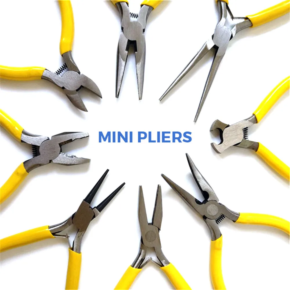 6 Typies Mini Pliers Diagonal Wire Cable Cutting Pliers Side Snips Flush Pliers Needle Nose Car Disassembly Tool wholesale
6 Typies Mini Pliers Diagonal Wire Cable Cutting Pliers Side Snips Flush Pliers Needle Nose Car Disassembly Tool wholesale