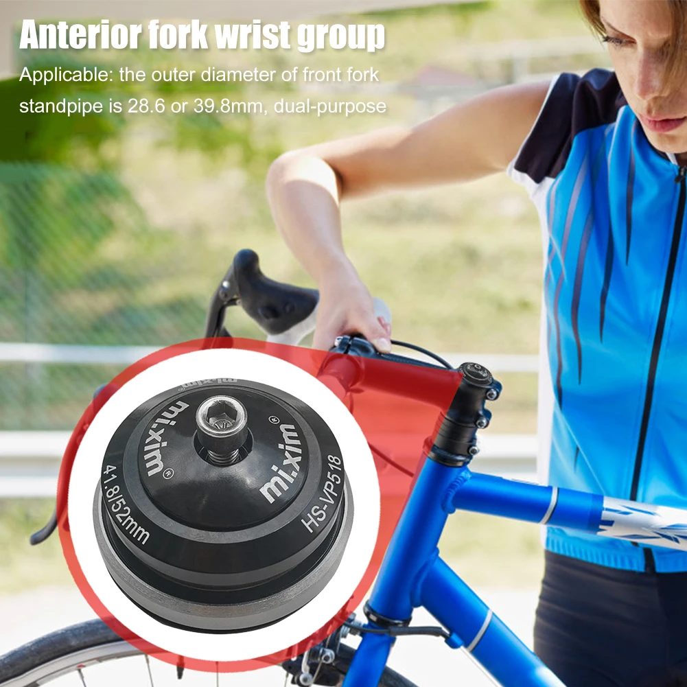 mi xim Bike Headset 42-52mm Aluminum Alloy Bearing Headset Tapered for 28.6mm/39.8mm Straight Tube Front Fork 
mi xim Bike Headset 42-52mm Aluminum Alloy Bearing Headset Tapered for 28.6mm/39.8mm Straight Tube Front Fork