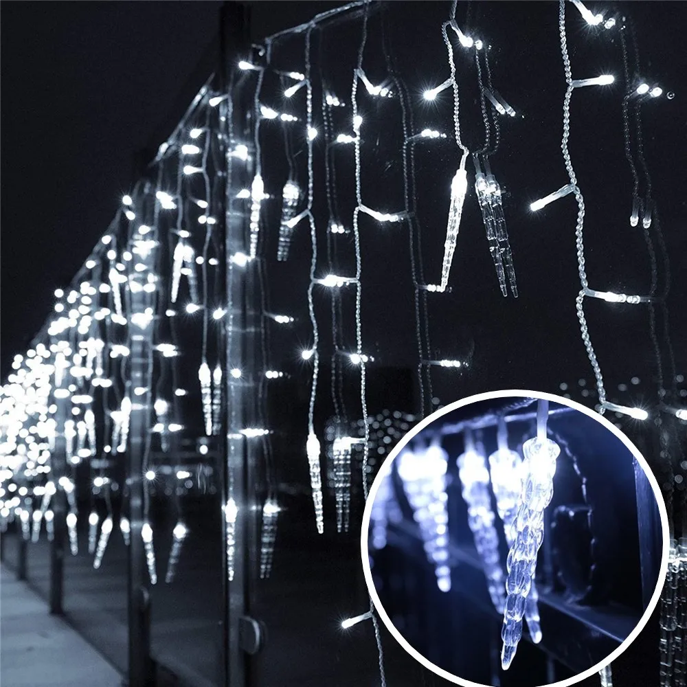 Christmas Festoon LED Icicle Fairy Curtain Light 5-20M Waterfall House New Year Halloween Garden Patio Decoration 8 Modes.
Christmas Festoon LED Icicle Fairy Curtain Light 5-20M Waterfall House New Year Halloween Garden Patio Decoration 8 Modes.