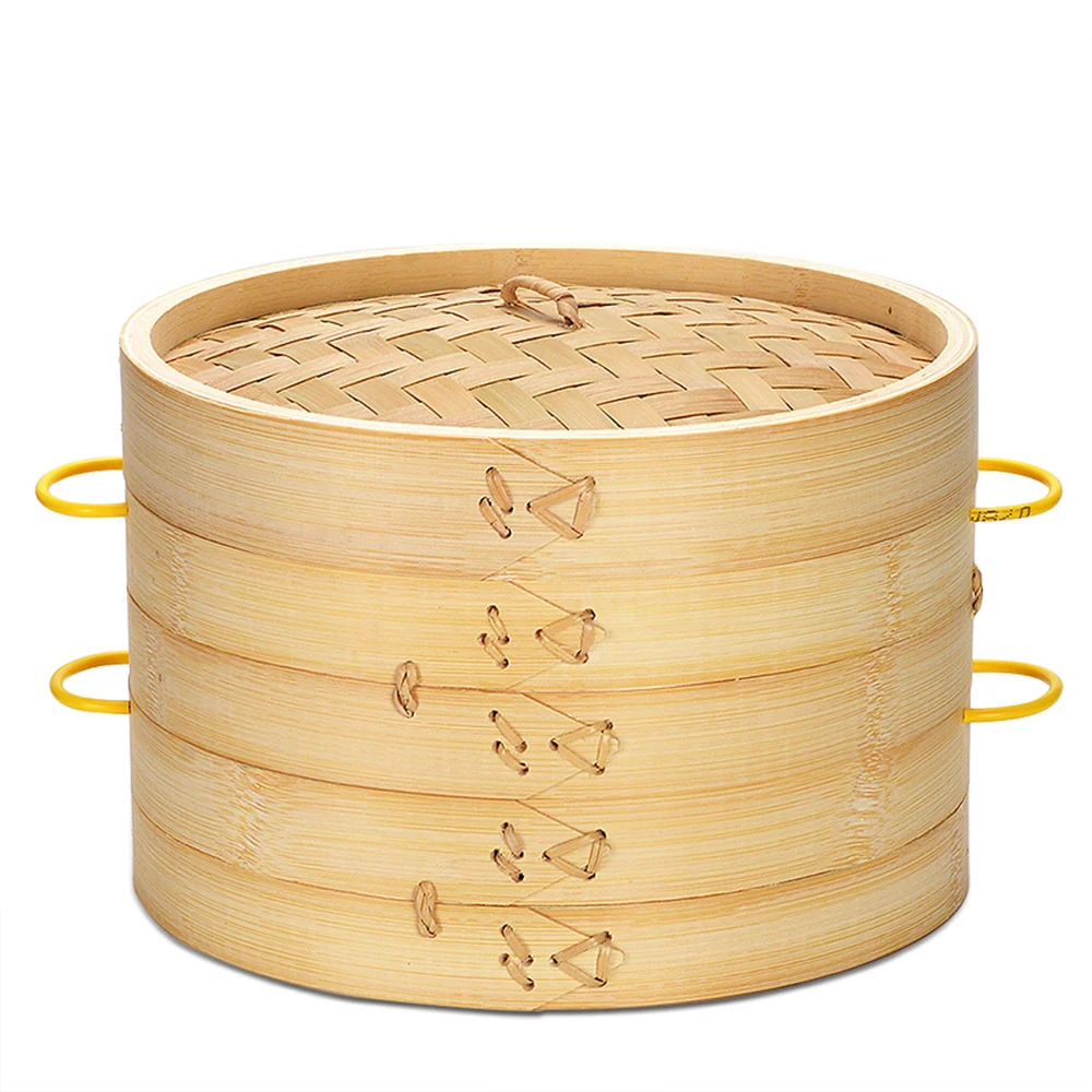 Steam Bamboo Cooker Basket Mantyshnica Dumpling Dim Sum Fish Rice Vegetable Snack Set Kitchen Cooking Tools Steamer With Cover
Steam Bamboo Cooker Basket Mantyshnica Dumpling Dim Sum Fish Rice Vegetable Snack Set Kitchen Cooking Tools Steamer With Cover