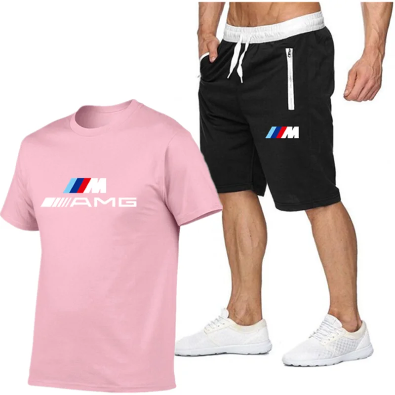 Summer new fashion casual men's T-shirt cotton + jogging shorts high-quality shirt track and field running sports suit
Summer new fashion casual men's T-shirt cotton + jogging shorts high-quality shirt track and field running sports suit