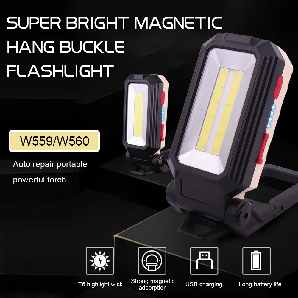 LED Rechargeable Magnetic Work Light Portable COB Lamp with Hanging Hook for Car Repairing Camping
LED Rechargeable Magnetic Work Light Portable COB Lamp with Hanging Hook for Car Repairing Camping