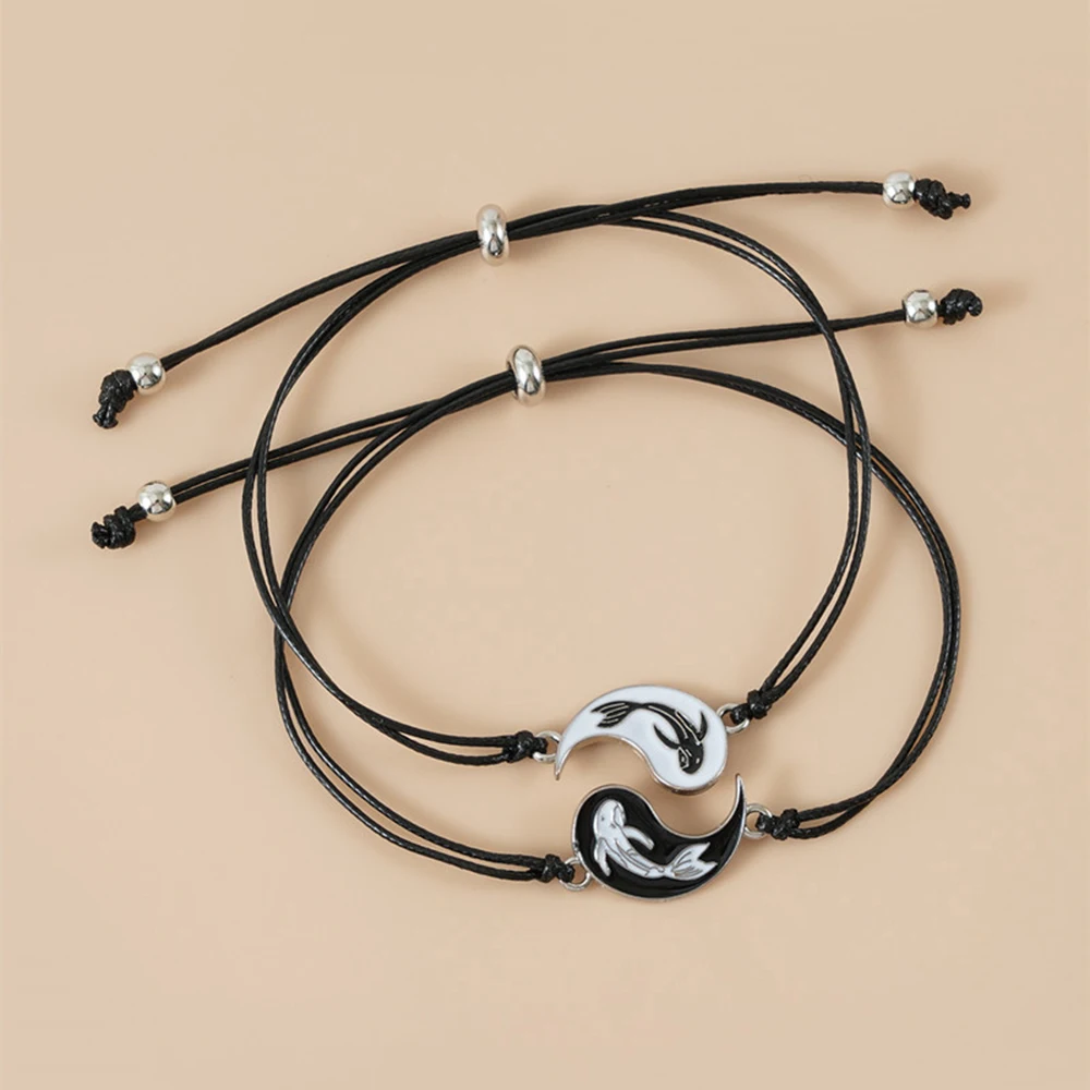 2pc Dripping Oil Tai Chi Braided Bracelet For Women Men Adjustable Hand Strap Couple Friendship Bracelet Fashion Jewelry
2pc Dripping Oil Tai Chi Braided Bracelet For Women Men Adjustable Hand Strap Couple Friendship Bracelet Fashion Jewelry