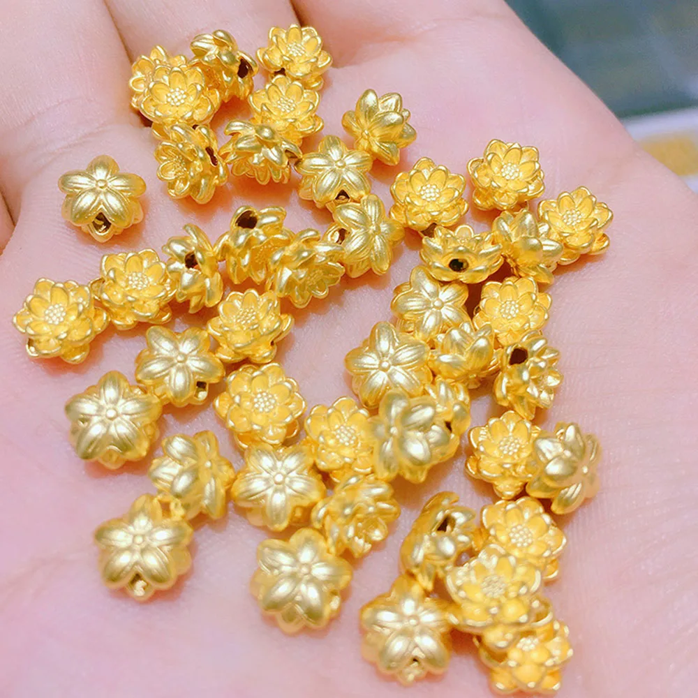1pcs Pure 24K 999 Yellow Gold Bead 3D DIY Bracelet Ring Bless Mini Lotus Flower Pendant / Within 0.2g
1pcs Pure 24K 999 Yellow Gold Bead 3D DIY Bracelet Ring Bless Mini Lotus Flower Pendant / Within 0.2g