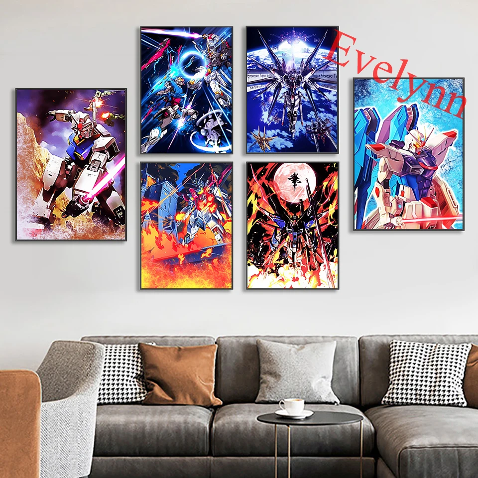 Japanese Anime Gundam Canvas Poster And Prints Wall Art Picture Home Bedroom Decor Pictures Nordic Modern Living Room Cuadros
Japanese Anime Gundam Canvas Poster And Prints Wall Art Picture Home Bedroom Decor Pictures Nordic Modern Living Room Cuadros