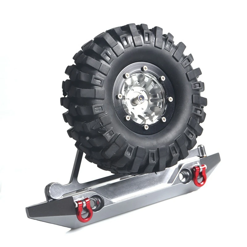 SCX10 CNC Rear Bumper Bull Bar with Spare Tire Carrier Shackles for Rock Crawler Rc Truck SCX10 II Jeep Wrangler,Grey
SCX10 CNC Rear Bumper Bull Bar with Spare Tire Carrier Shackles for Rock Crawler Rc Truck SCX10 II Jeep Wrangler,Grey
