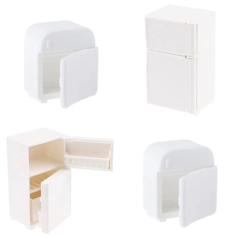 1PC Dollhouse Miniature White Refrigerator Model Toys Kitchen Home Single Layer Double Refrigerator Dollhouse Decor Accessories
1PC Dollhouse Miniature White Refrigerator Model Toys Kitchen Home Single Layer Double Refrigerator Dollhouse Decor Accessories