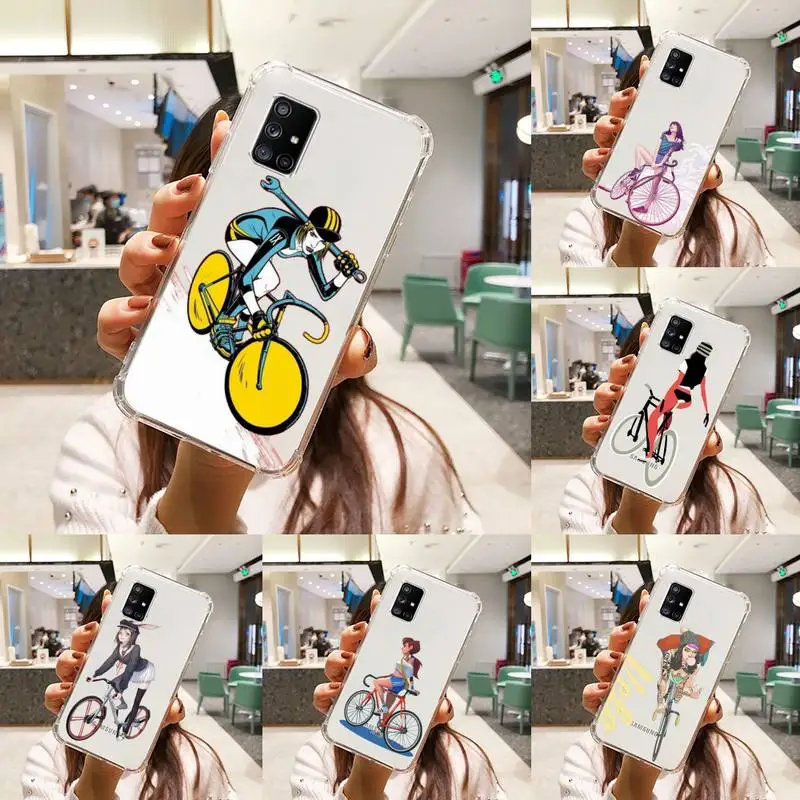 Cartoon cycling girl Phone Case Transparent For Samsung A51 A50 A71 A70 A81 M60S Note S21 S 20 10 9 8 11 E Plus Ultra
Cartoon cycling girl Phone Case Transparent For Samsung A51 A50 A71 A70 A81 M60S Note S21 S 20 10 9 8 11 E Plus Ultra