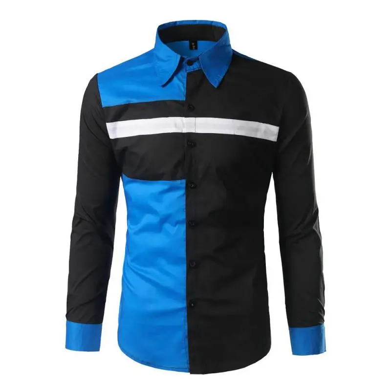 2021 Autumn New Plus Size Slim Long Sleeved Shirt Contrast Color Stitching Thin Section All-match Men Casual Shirt Free Shipping
2021 Autumn New Plus Size Slim Long Sleeved Shirt Contrast Color Stitching Thin Section All-match Men Casual Shirt Free Shipping