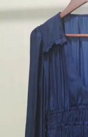 2021 Spring and Summer New V-neck Puff Sleeve Pleated Long Sleeve Waist Women Mini Dress
2021 Spring and Summer New V-neck Puff Sleeve Pleated Long Sleeve Waist Women Mini Dress