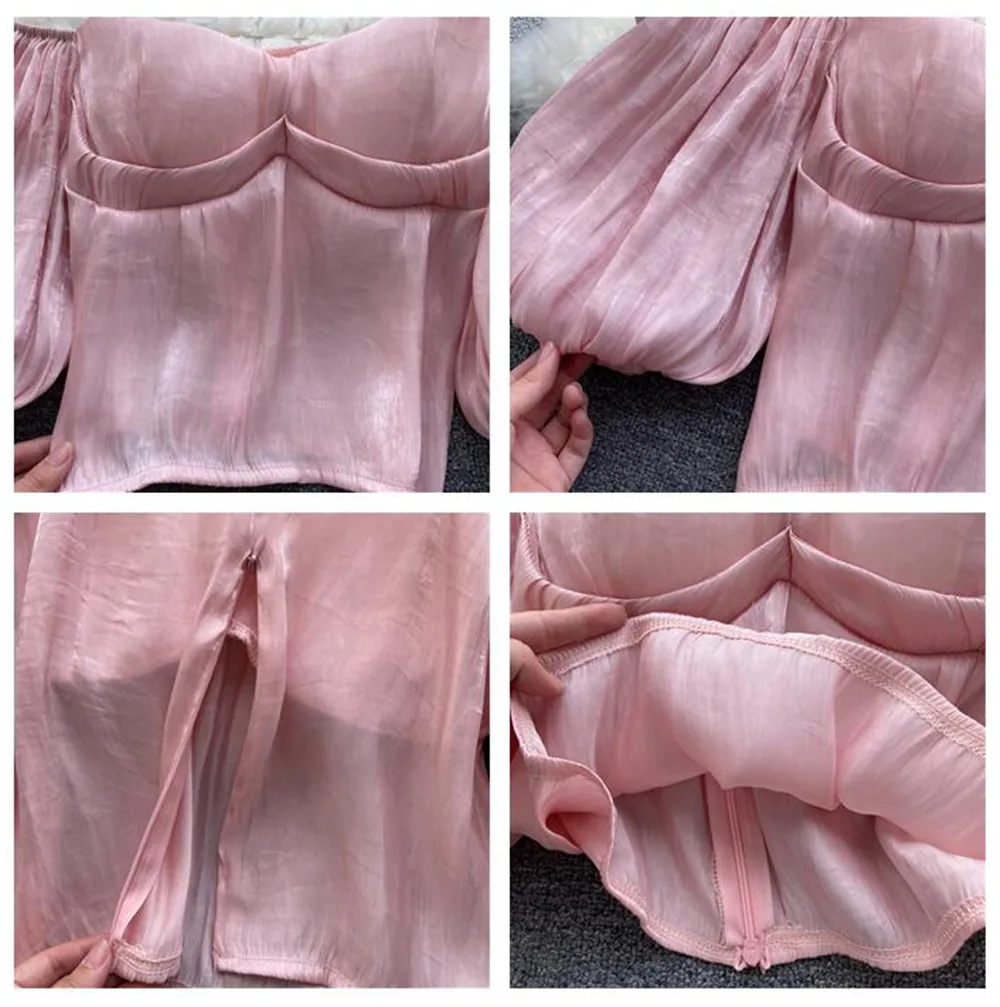 Sweet Puff Sleeve Women Shirts Fashion Sexy Woman Blouses Crop Top One Shoulder Sling Shirt Tube Tops Summer Female Clothes 2021
Sweet Puff Sleeve Women Shirts Fashion Sexy Woman Blouses Crop Top One Shoulder Sling Shirt Tube Tops Summer Female Clothes 2021