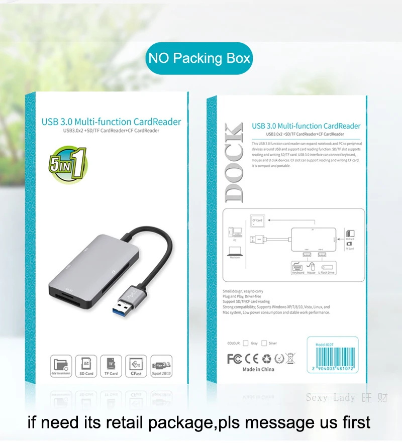 USB 3.0 SD SDHC CF Compact Flash TF MicroSD Card Reader USB3.0 U Flash Disk Drive Mouse OTG for Macbook Laptop Notebook PC 5in1
USB 3.0 SD SDHC CF Compact Flash TF MicroSD Card Reader USB3.0 U Flash Disk Drive Mouse OTG for Macbook Laptop Notebook PC 5in1