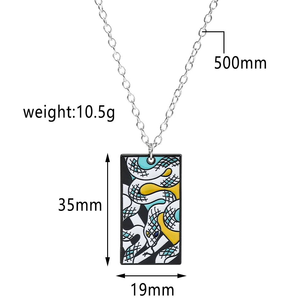 Эмалированное металлическое ожерелье с рисунком из аниме рассекающий демонов