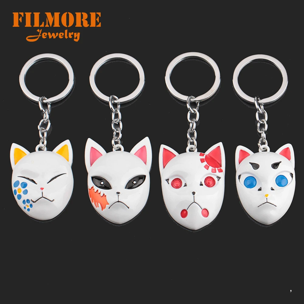 Demon Slayer: Kimetsu no Yaiba Keychain Kamado Tanjirou Sabito Makomo Keychain Floral fox Mask gift souvenir Anime collection 
Demon Slayer: Kimetsu no Yaiba Keychain Kamado Tanjirou Sabito Makomo Keychain Floral fox Mask gift souvenir Anime collection