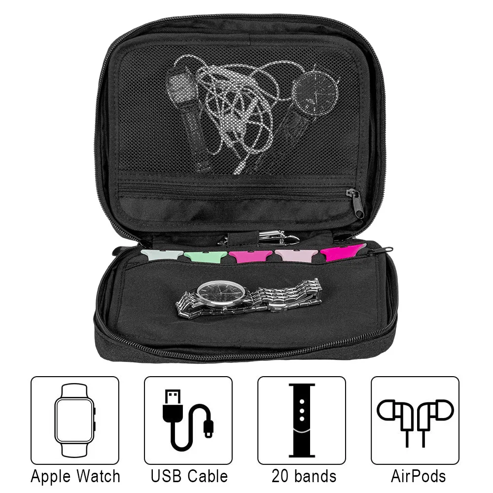Watch Box for Apple Watch Smart Band Travel Multifunction Portable stand case Pouch holder Organizer Bag Storage man gift Box
Watch Box for Apple Watch Smart Band Travel Multifunction Portable stand case Pouch holder Organizer Bag Storage man gift Box