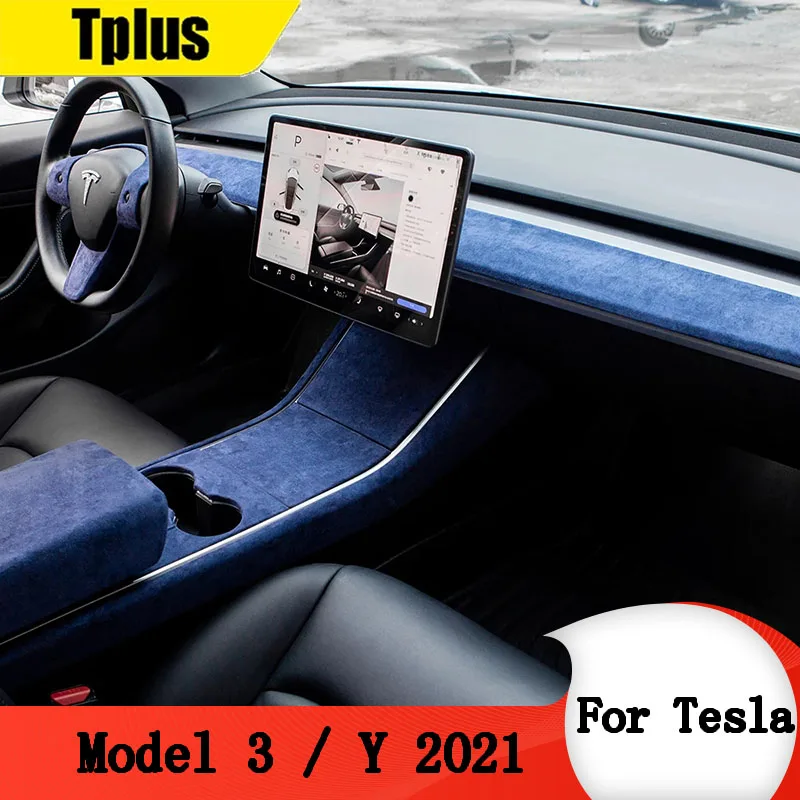 Tplus Car Dashboard Edge Sticker Film For Tesla Model 3 / Model Y 2021 Interior Suede To Protect Interior Accessories Blue
Tplus Car Dashboard Edge Sticker Film For Tesla Model 3 / Model Y 2021 Interior Suede To Protect Interior Accessories Blue