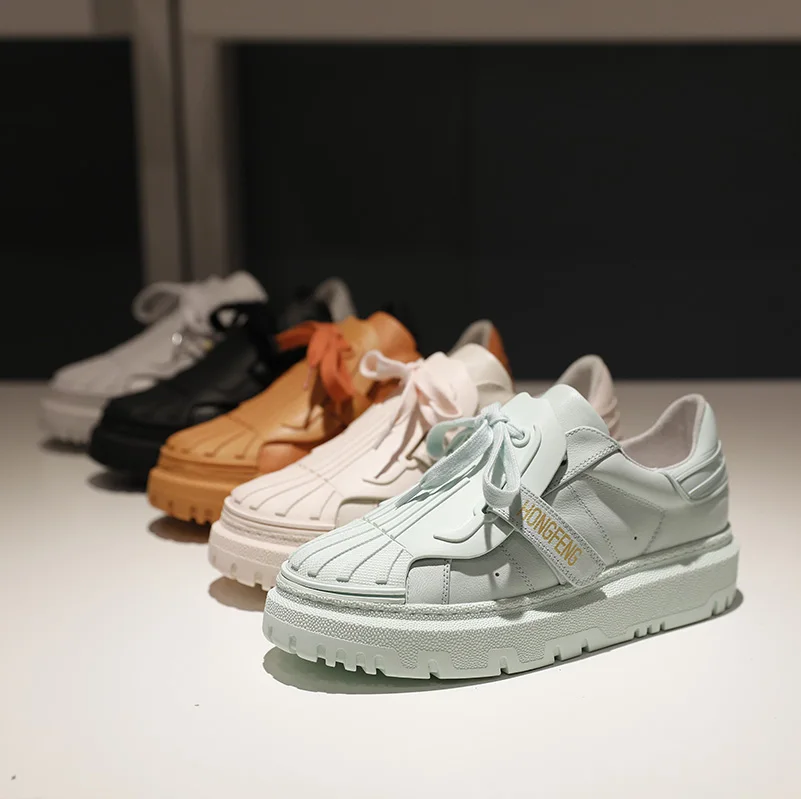 Genuine leather all-match casual sports women's shoes spring shell-toe platform white shoes women's shoes
Genuine leather all-match casual sports women's shoes spring shell-toe platform white shoes women's shoes