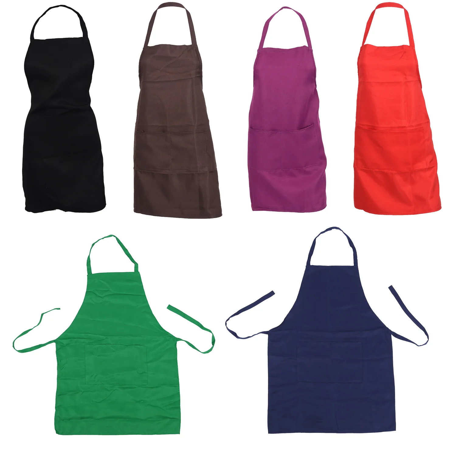 Plain Apron with Front Pocket Kitchen Cooking Craft Baking
Plain Apron with Front Pocket Kitchen Cooking Craft Baking