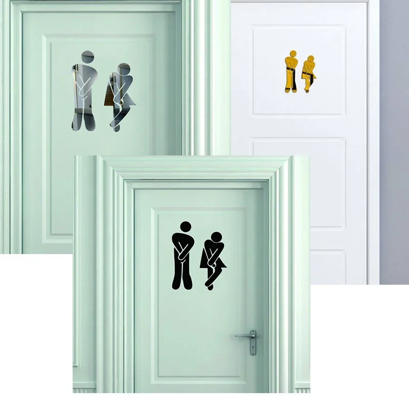 3D Removable Mirror Wall Sticker Wall Stickers For Toilets Bar Toilet Toilet Men And Women Signs Bathtub Wall Sticker
3D Removable Mirror Wall Sticker Wall Stickers For Toilets Bar Toilet Toilet Men And Women Signs Bathtub Wall Sticker