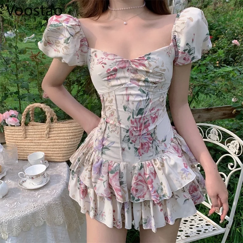 Summer Sexy Party Mini Dresses Women Elegant Square Collar Floral Print Club Dress Female Vintage Chic Boho Beach Party Sundress
Summer Sexy Party Mini Dresses Women Elegant Square Collar Floral Print Club Dress Female Vintage Chic Boho Beach Party Sundress