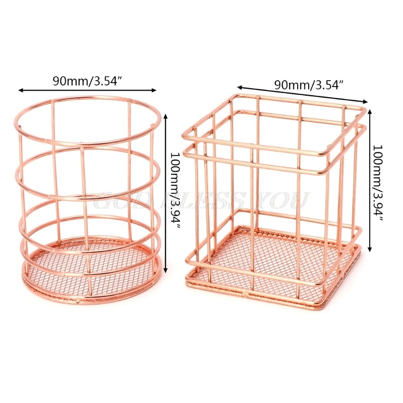 Rose Gold Metal Pen Holder Desk Organizer Pencil Pen Holder Container School Stationery Office Accessories Drop Shipping
Rose Gold Metal Pen Holder Desk Organizer Pencil Pen Holder Container School Stationery Office Accessories Drop Shipping