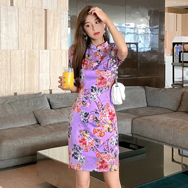 new arrival fashion summer women OL elegant chinese style floral print puff sleeve beach holiday party satin slim mini dress
new arrival fashion summer women OL elegant chinese style floral print puff sleeve beach holiday party satin slim mini dress