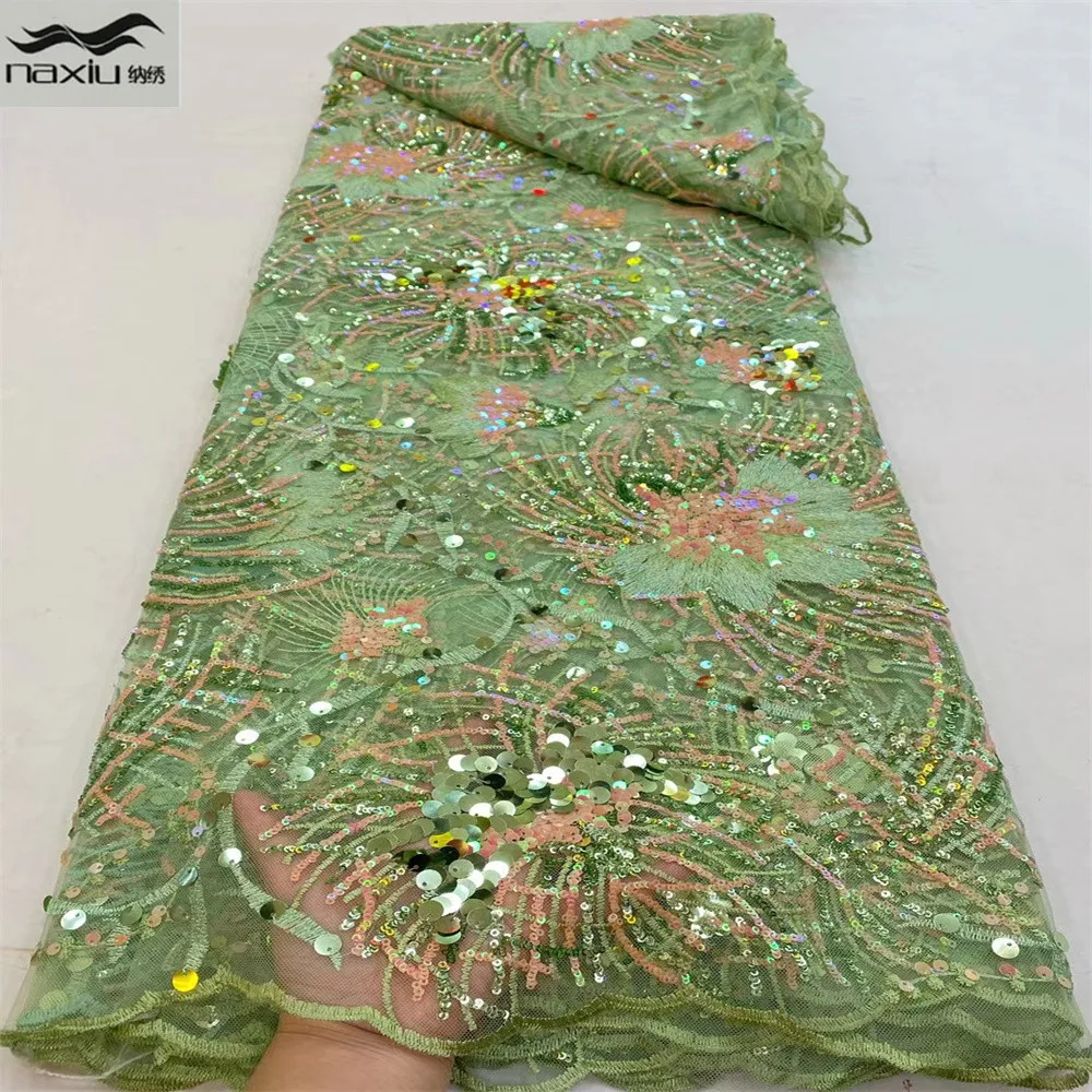 Madison African Lace Fabric 2021 High Quality Embroidery Nigerian French Tulle Lace Fabric For Wedding Dress Sewing 
Madison African Lace Fabric 2021 High Quality Embroidery Nigerian French Tulle Lace Fabric For Wedding Dress Sewing