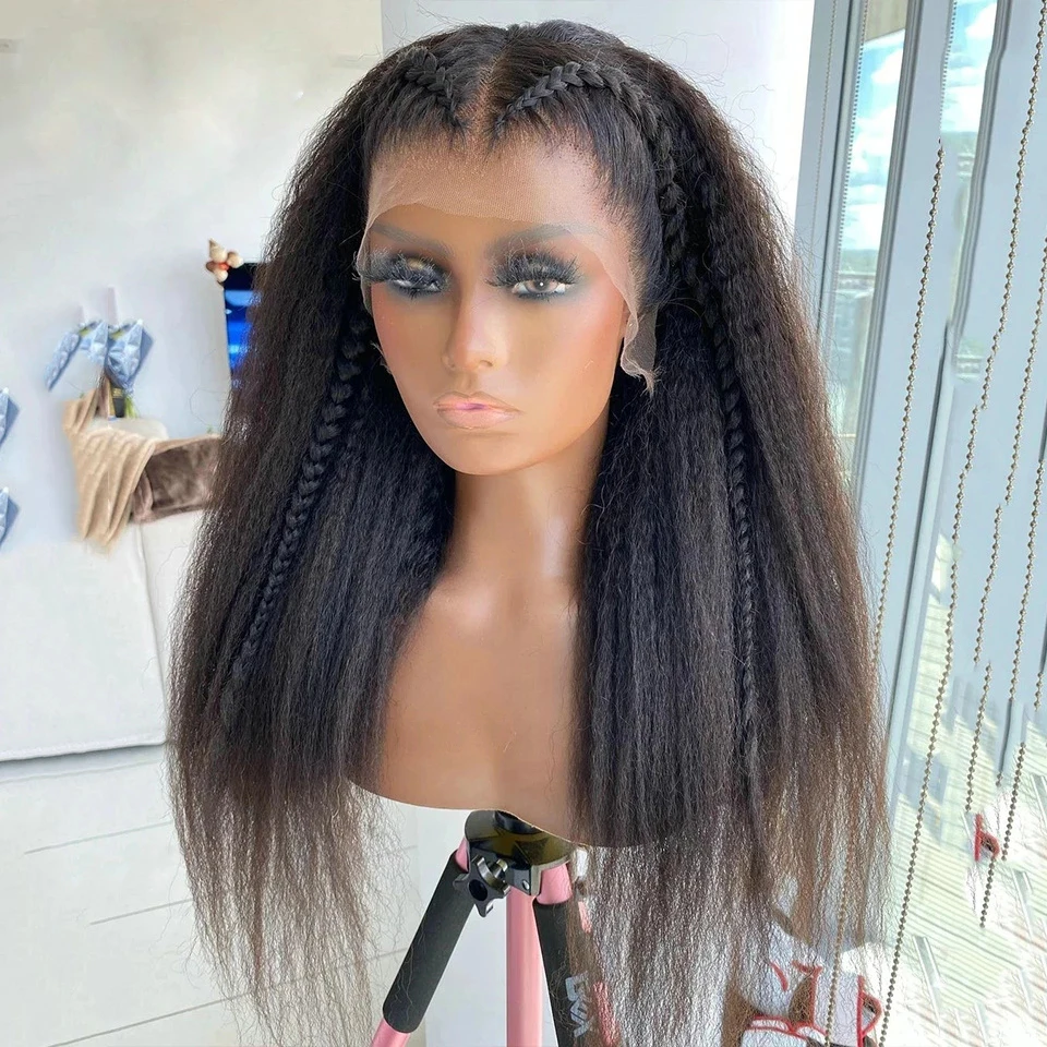 Easy Wear Gluless Light Yaki Straight Lace Front Wigs Synthetic T Part Heat Resistant Fiber Natural Hair PrePluck Headband Cheap
Easy Wear Gluless Light Yaki Straight Lace Front Wigs Synthetic T Part Heat Resistant Fiber Natural Hair PrePluck Headband Cheap