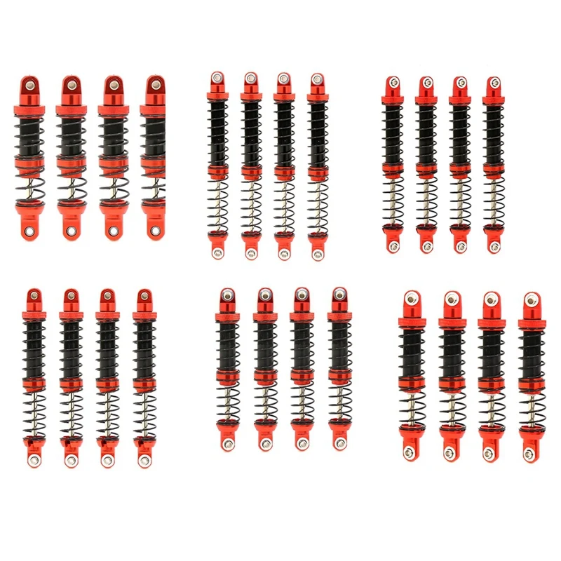 4Pcs Metal Shock Absorbers Oil Adjustable Damper for 1/10 RC Crawler Car Axial SCX10 AXI03007 Traxxas TRX4 Parts
4Pcs Metal Shock Absorbers Oil Adjustable Damper for 1/10 RC Crawler Car Axial SCX10 AXI03007 Traxxas TRX4 Parts