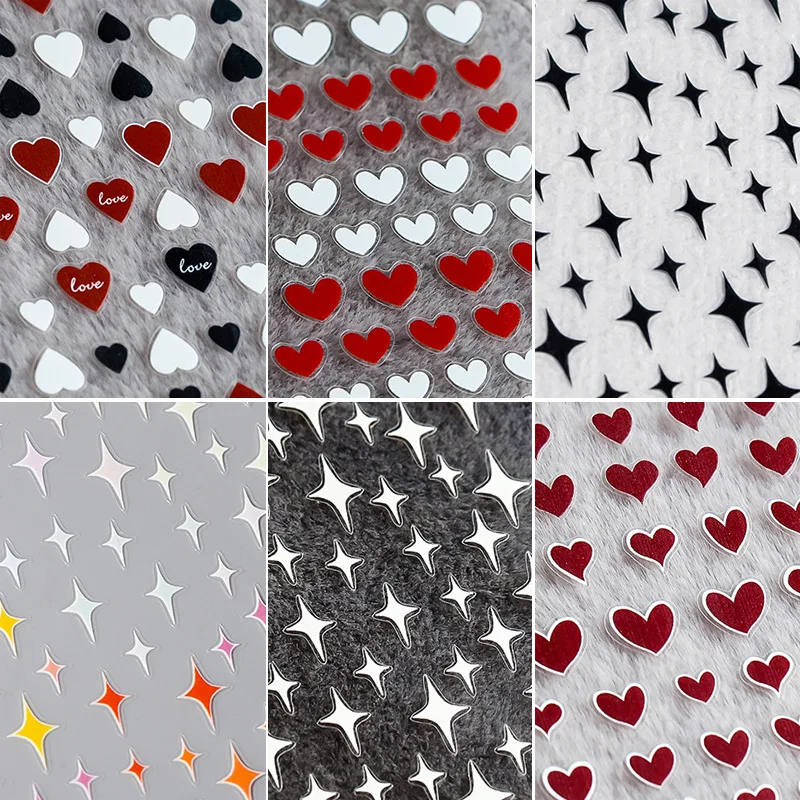 Red Cute Love Star Five-pointed Star Nail Stickers 5D Embossed Ultra-thin Adhesive DIY Nail Professional Supplies Decals
Red Cute Love Star Five-pointed Star Nail Stickers 5D Embossed Ultra-thin Adhesive DIY Nail Professional Supplies Decals