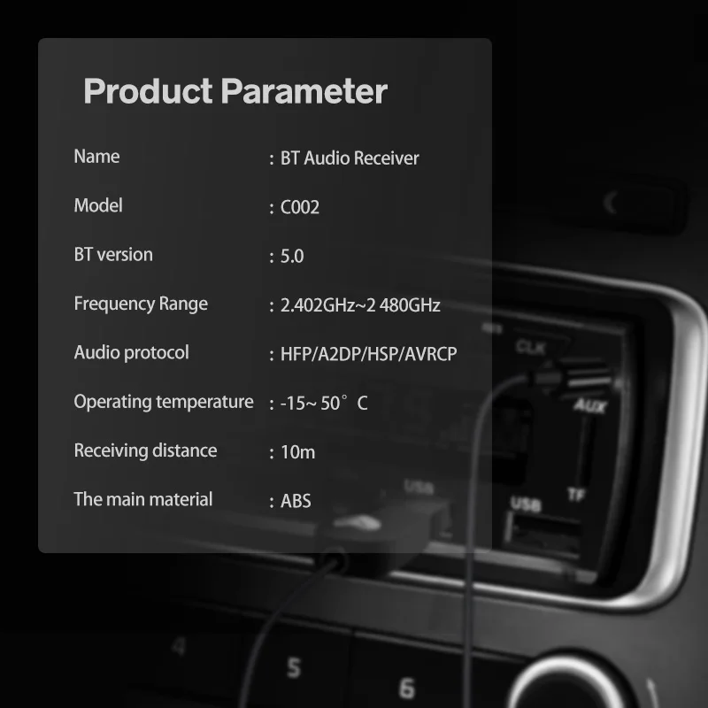 ANMONE 3.5mm AUX Bluetooth Adapter 5.0 Wireless Audio Adapter Bluetooth 5.0 Receiver Car Music Acceptor USB Dongle For Speaker
ANMONE 3.5mm AUX Bluetooth Adapter 5.0 Wireless Audio Adapter Bluetooth 5.0 Receiver Car Music Acceptor USB Dongle For Speaker