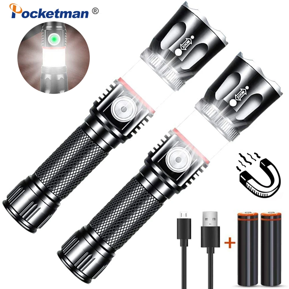 2PCS/Lot COB LED Flashlight USB Rechargeable COB Work Lamp With Tail Magnet Zoomable Torch Lanterna Camping Light
2PCS/Lot COB LED Flashlight USB Rechargeable COB Work Lamp With Tail Magnet Zoomable Torch Lanterna Camping Light