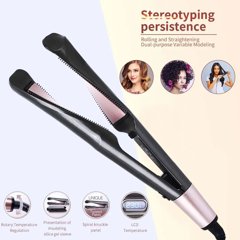 Ufree new Professional Electric Curling Iron Hair Curler Hair Straightener 2 in 1 Straightener Flat Irons Ceramic Styling Tools
Ufree new Professional Electric Curling Iron Hair Curler Hair Straightener 2 in 1 Straightener Flat Irons Ceramic Styling Tools