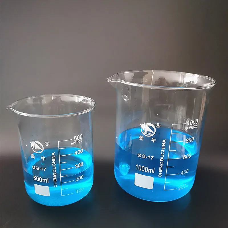 2pcs/set 500ml/1000ml Borosilicate Glass Beaker For Laboratory Tests, Measuring Cup Volumetric Glassware For Lab Experiments
2pcs/set 500ml/1000ml Borosilicate Glass Beaker For Laboratory Tests, Measuring Cup Volumetric Glassware For Lab Experiments