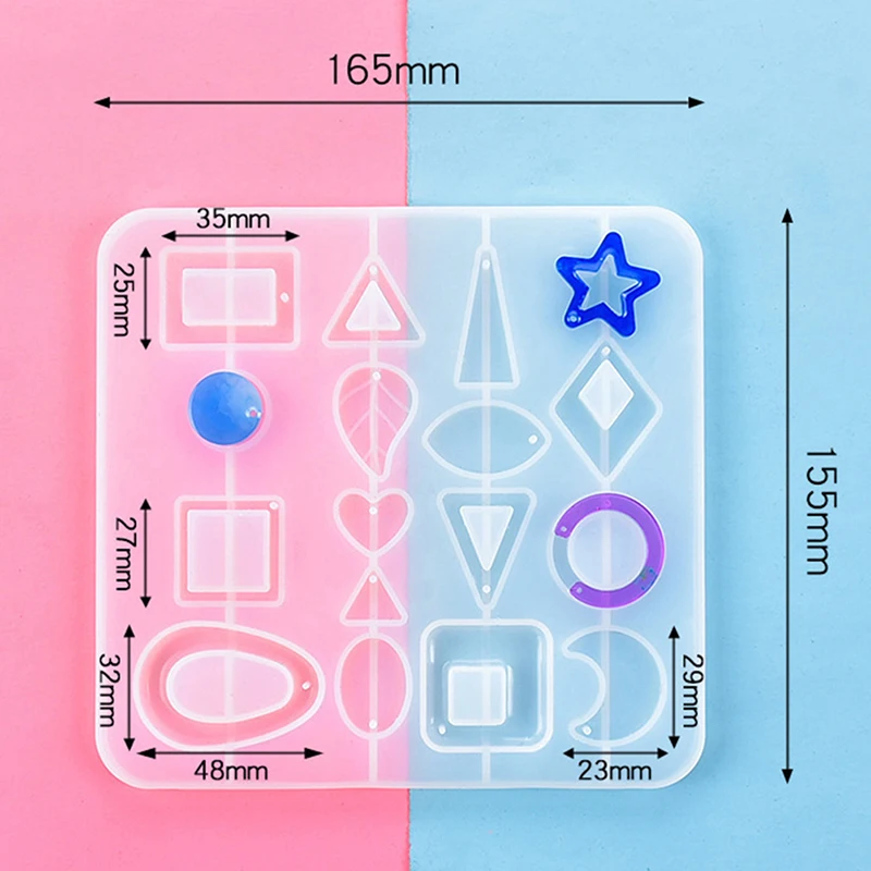 1 Set Creative Resin Glue Mold Silicone Earring Pendant Casting Silicone Mould DIY Molds Crafts Jewelry Making Tools
1 Set Creative Resin Glue Mold Silicone Earring Pendant Casting Silicone Mould DIY Molds Crafts Jewelry Making Tools