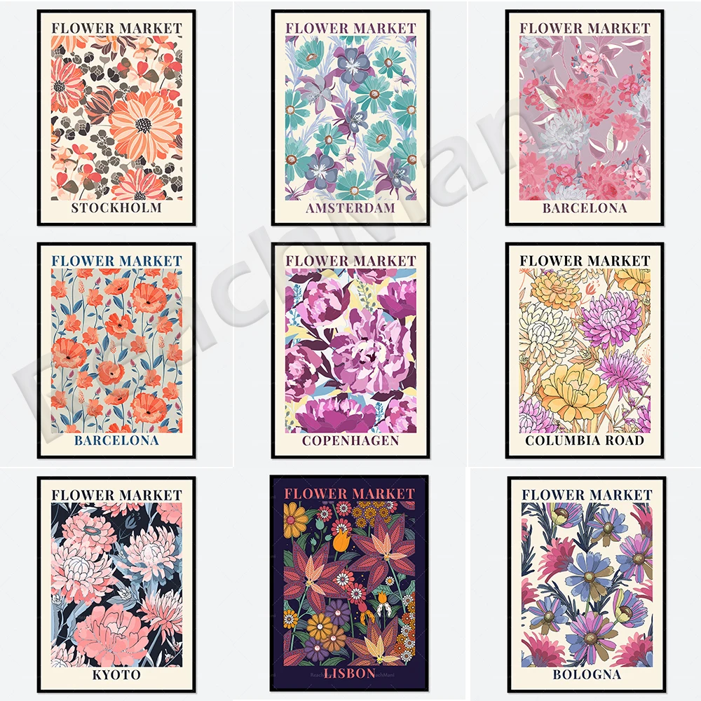 Flower market Columbia Road, Bologna, Kyoto, Copenhagen colorful plant art prints, spring flowers and wildflowers prints decorat
Flower market Columbia Road, Bologna, Kyoto, Copenhagen colorful plant art prints, spring flowers and wildflowers prints decorat