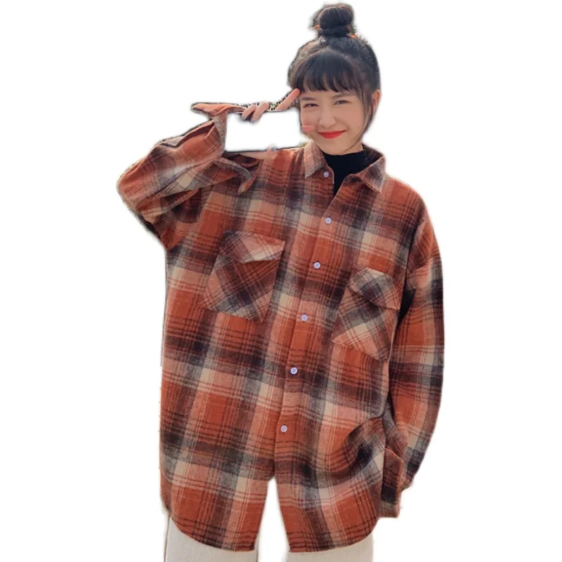 Plaid Jacket Women Coat 2020 Autumn Winter Vintage Stylish Pockets Oversized Jacket Coat Casual Warm Chic Tops
Plaid Jacket Women Coat 2020 Autumn Winter Vintage Stylish Pockets Oversized Jacket Coat Casual Warm Chic Tops