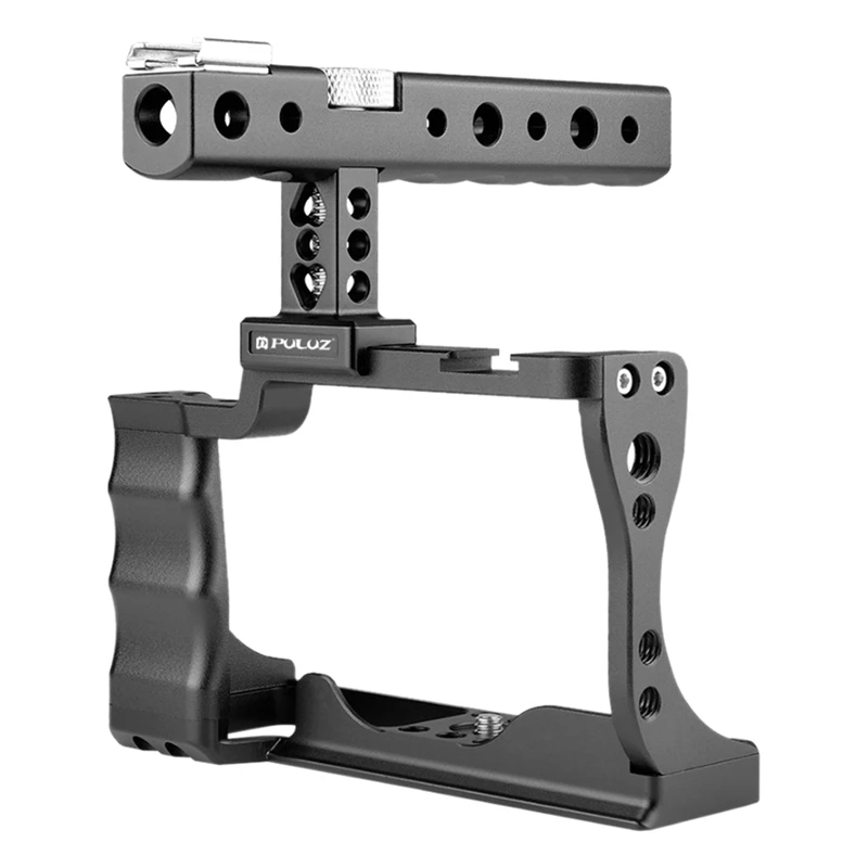 PULUZ Aluminum Alloy Video Camera Cage Steadicam for Canon EOS M50 DSLR Vlog Rig Stabilizer with Handle Grip
PULUZ Aluminum Alloy Video Camera Cage Steadicam for Canon EOS M50 DSLR Vlog Rig Stabilizer with Handle Grip